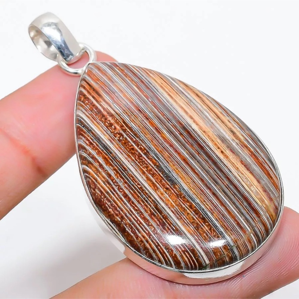 SALE! Festive Rainbow Jasper stone set in 925 Sterling Silver